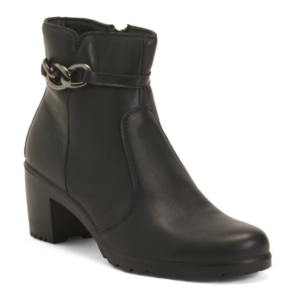 ENVAL SOFT Made In Italy Leather Heel Booties - Picture 1 of 3